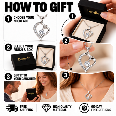 Forever Daughter Necklace – A Father’s Love That Lasts Forever