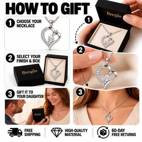 Forever Daughter Necklace – A Father’s Love That Lasts Forever
